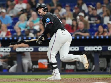 Jake Burger, dent Braves' playoff chances, help Marlins to 4-3 win