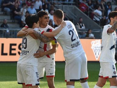 PSG surges 6 points clear after beating Angers despite a late red card