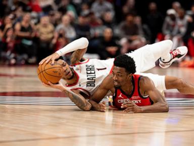 Jerami Grant scores 28 and Blazers beat Pelicans 125-103 for first win of the season