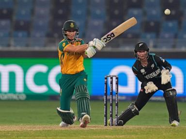 New Zealand wins cricket's Women’s T20 World Cup for 1st time with 32-run victory over South Africa