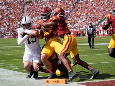 No. 4 Penn State rallies back to beat USC 33-30 in overtime on TE Tyler Warren's record day