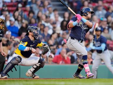 Crawford allows big league-high 34th homer, 16th loss, Rays beat Red Sox 7-2