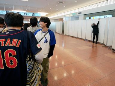 Ohtani's Tokyo airport arrival hidden from fans hoping to catch a glimpse of Japanese star