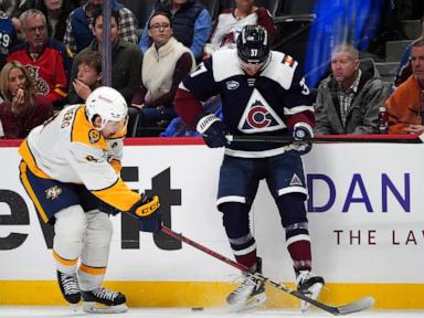 Blackwood has 38 saves in debut, Avalanche beat Predators 5-2