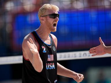 Ex-NBA player Chase Budinger wins 2024 Olympic beach volleyball debut in Paris