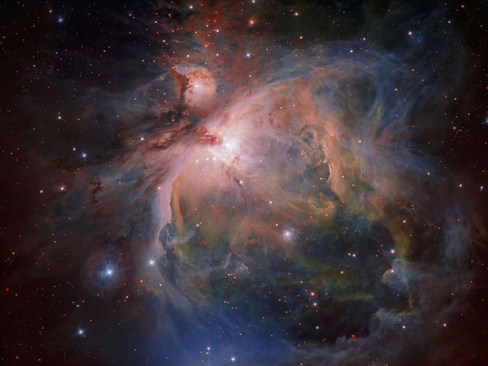 PHOTO: The Orion Nebula and its associated cluster of young stars are photographed by the European Southern Observatory, July 26, 2017. 