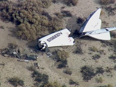 VIDEO: Virgin Galactic Spaceship Crashes Over Mojave Desert