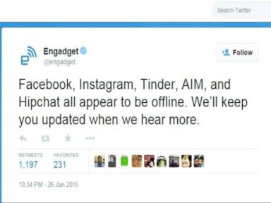 Facebook and Instagram Service Disrupted