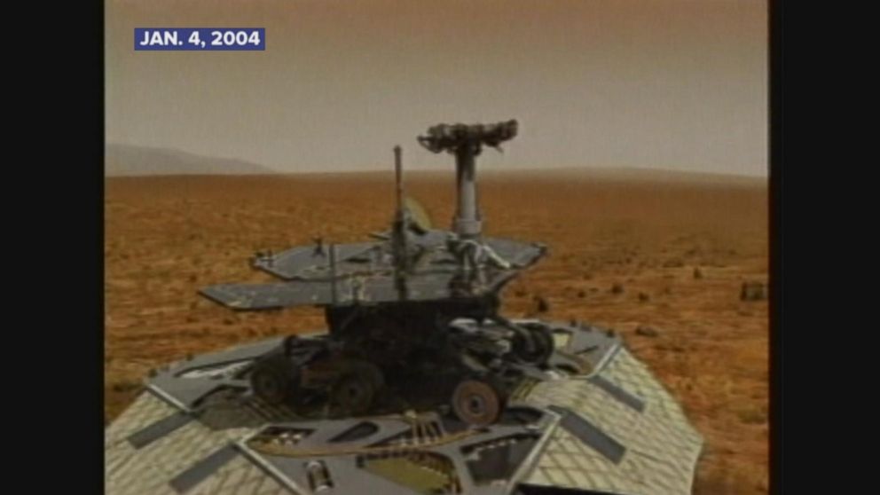   The NASA rover Spirit landed on Mars. 