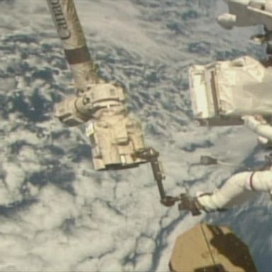 It's the astronauts' third spacewalk in nearly three weeks.