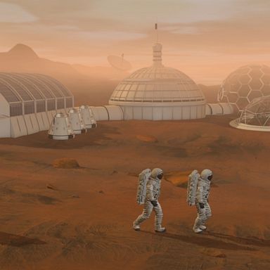 VIDEO: How scientists plan to build a base on Mars