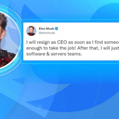 VIDEO: Elon Musk says he'll resign as Twitter CEO 