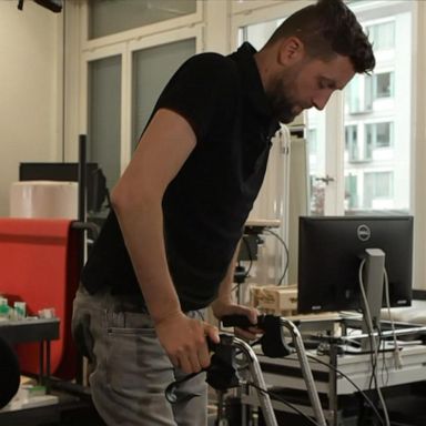 VIDEO: Paralyzed man walks again with help of artificial intelligence