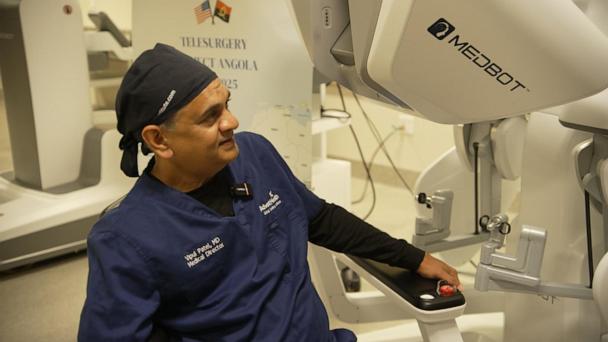 Doctor uses robot to perform telesurgery on patient thousands of miles away