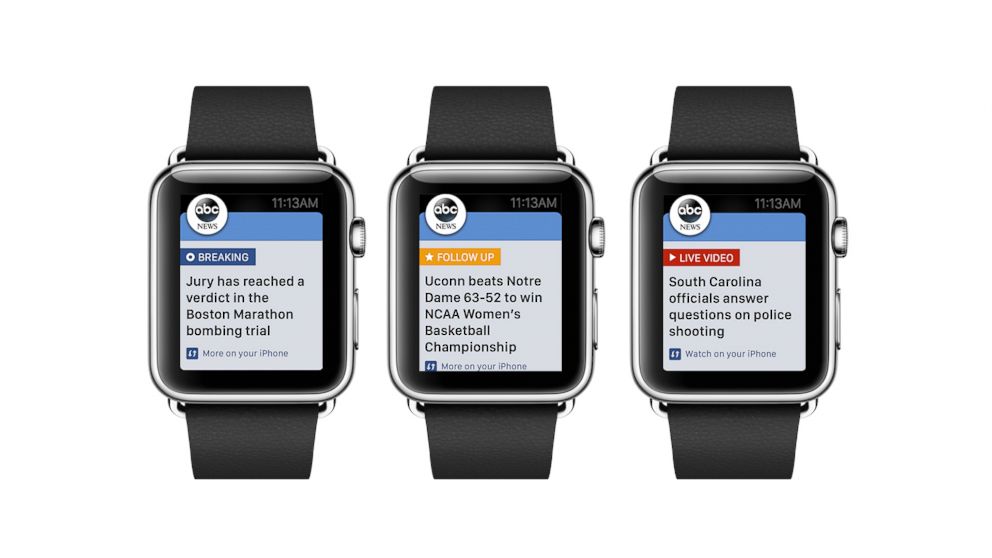PHOTO: Introducing the ABC News app for the Apple Watch.