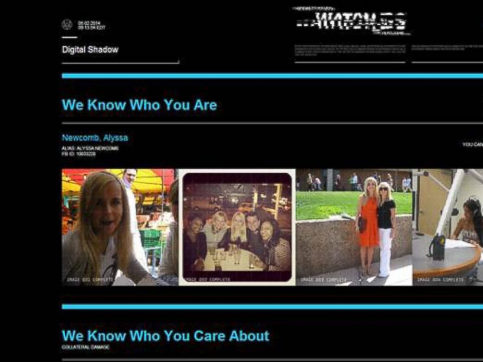PHOTO: Digital Shadow scrapes a user’s Facebook profile and displays personal information, including your closest friends.