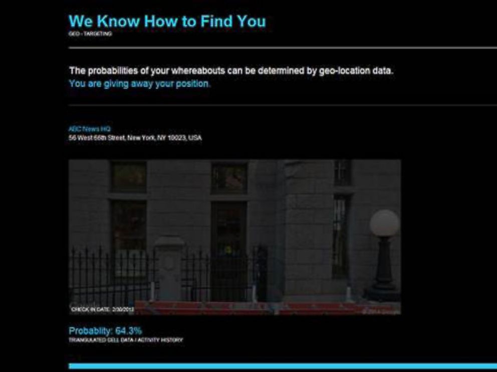 PHOTO: Digital Shadow knows where you’re logging on from.