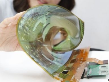 VIDEO: The electronics company hopes to release a paper-thin TV panel by 2017. 