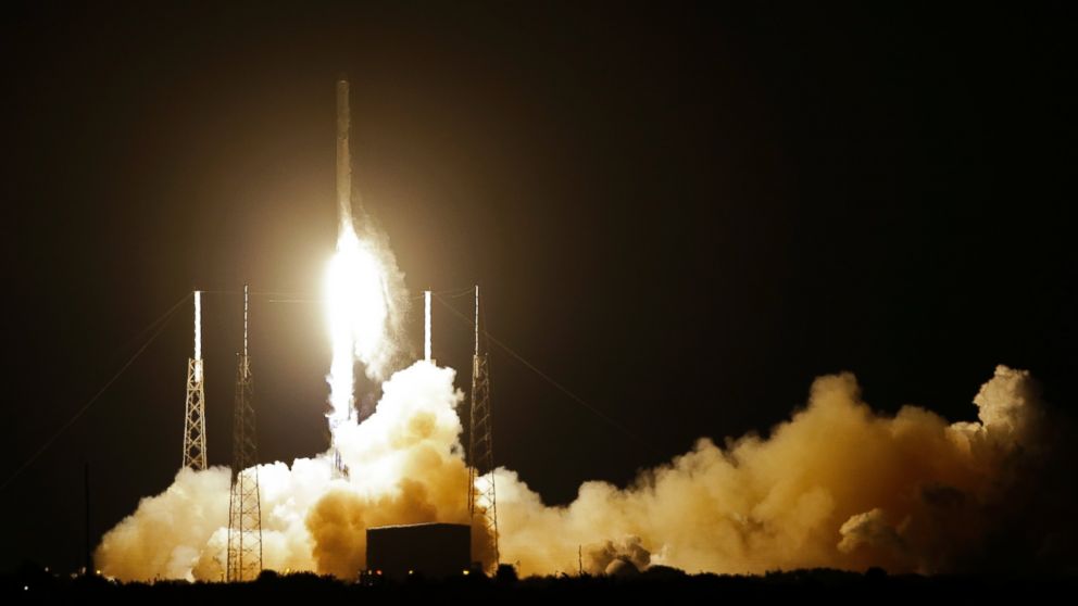 The Falcon 9 SpaceX rocket lifts off from Space Launch Complex 40 at the Cape Canaveral Air Force Station in Cape Canaveral, Fla., Jan. 10, 2015.