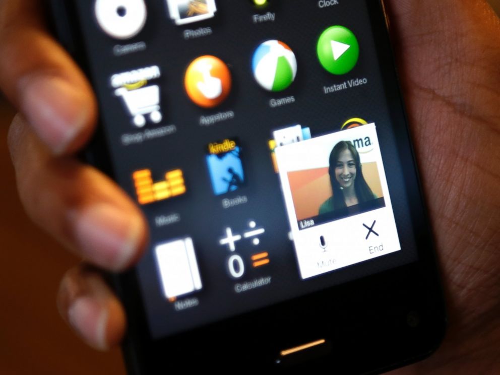 PHOTO: The Amazon Mayday customer service app, which provides a direct link to a live Amazon tech support worker, is demonstrated on the Amazon Fire Phone in Seattle on June 18, 2014.