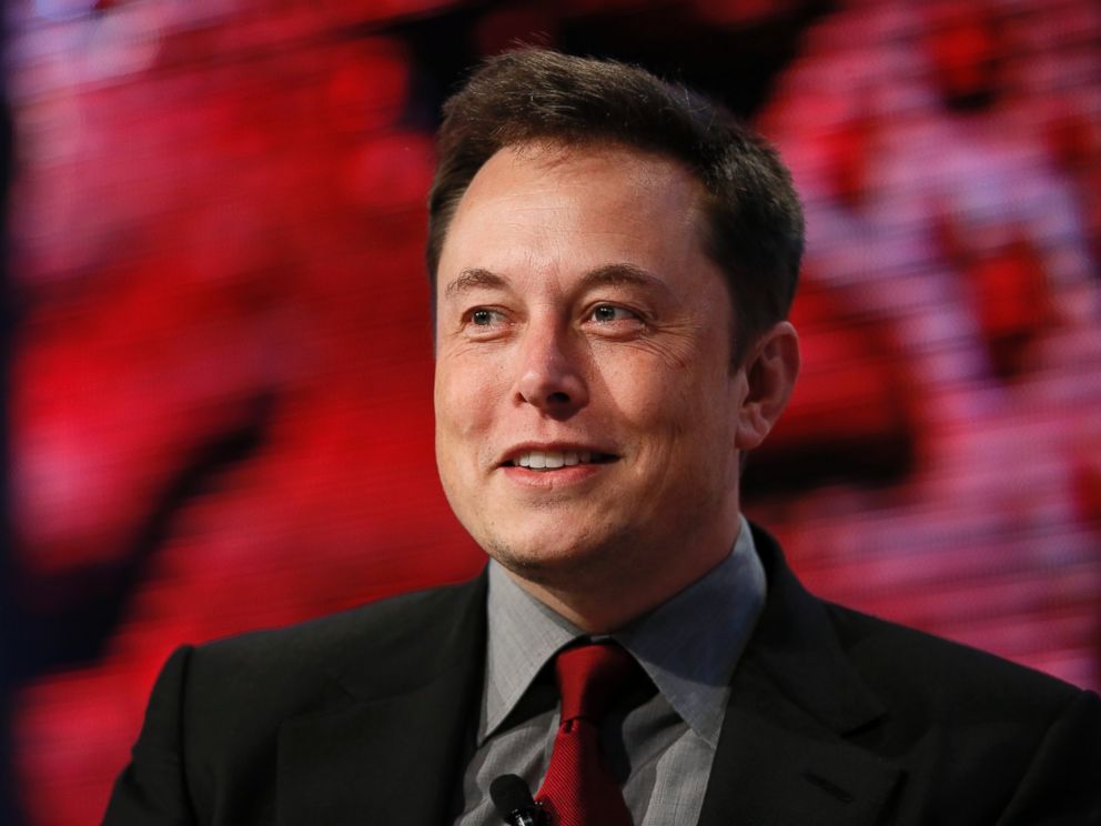 PHOTO: Elon Musk, Tesla Chairman, Product Architect and CEO, speaks at the Automotive News World Congress in Detroit, Jan. 13, 2015.