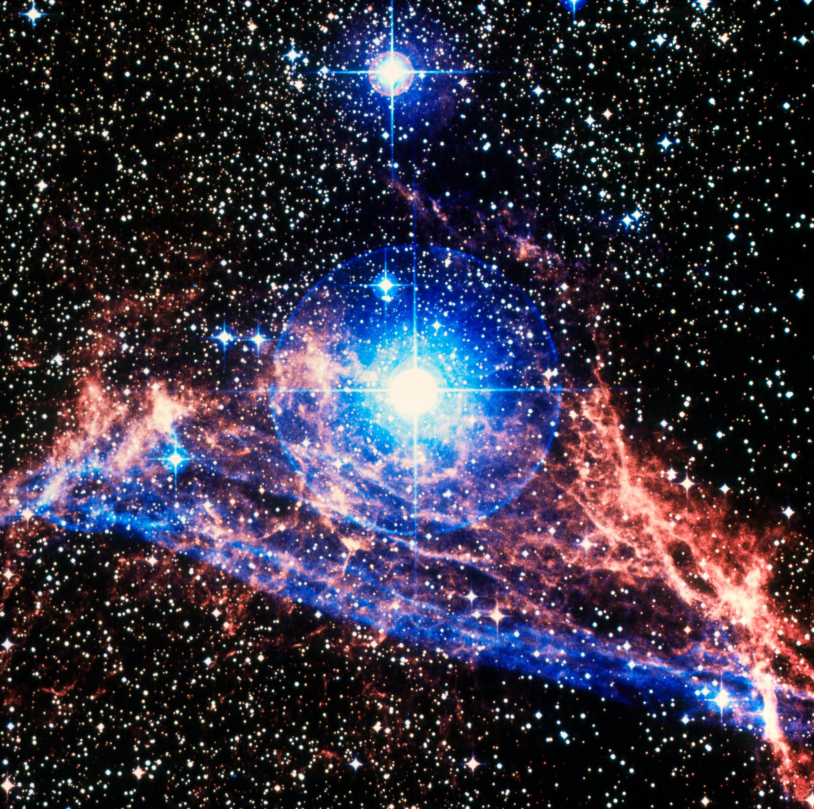 PHOTO: True-color optical image of the Vela supernova remnant in the constellation Vela. 