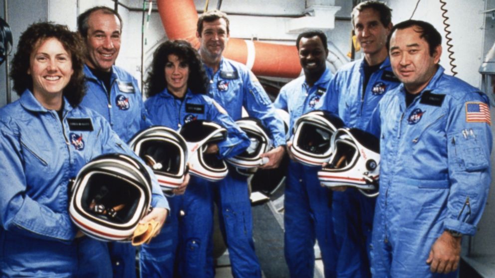 Jan. 28, 1986, space shuttle Challenger exploded 73 seconds after its take-off from Kennedy Space Center in Cape Canaveral, Fla. A photo of the Challenger's crew. 