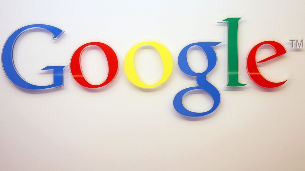 The Google logo is seen inside the company's offices on March 23, 2015 in Berlin.
