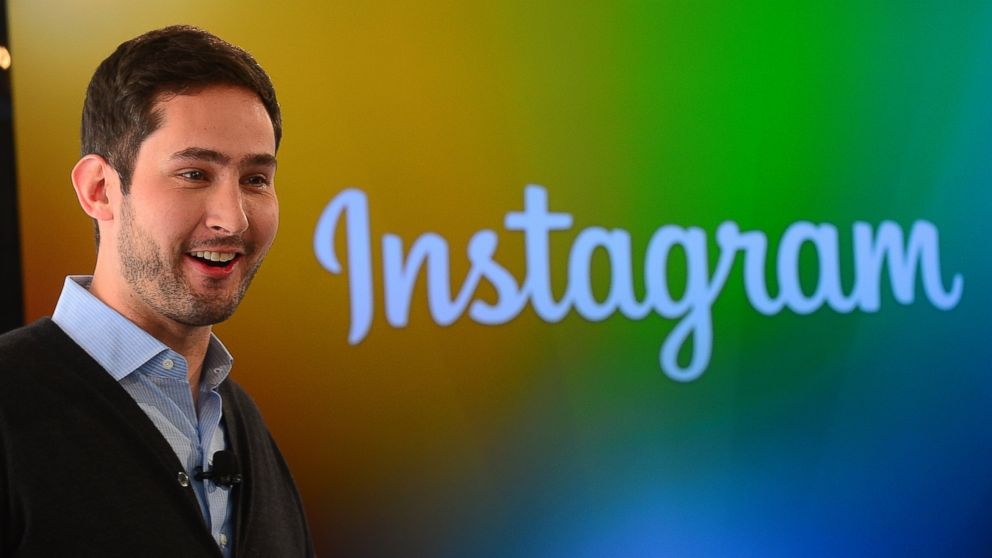 Instagram co-founder Kevin Systrom addresses a press conference in New York, Dec. 12, 2013.        