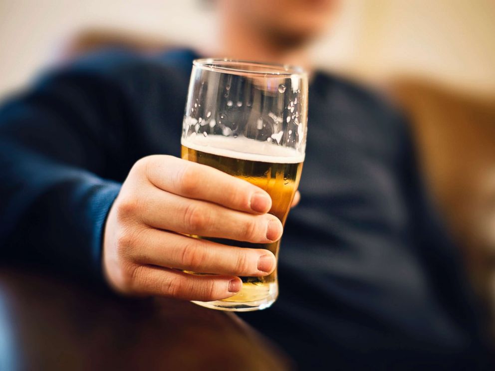 PHOTO: A man drinks a pint of beer in this undated stock photo.