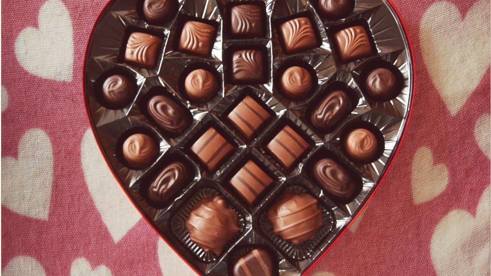 Valentine's Day chocolate is seen here in this stock photo.