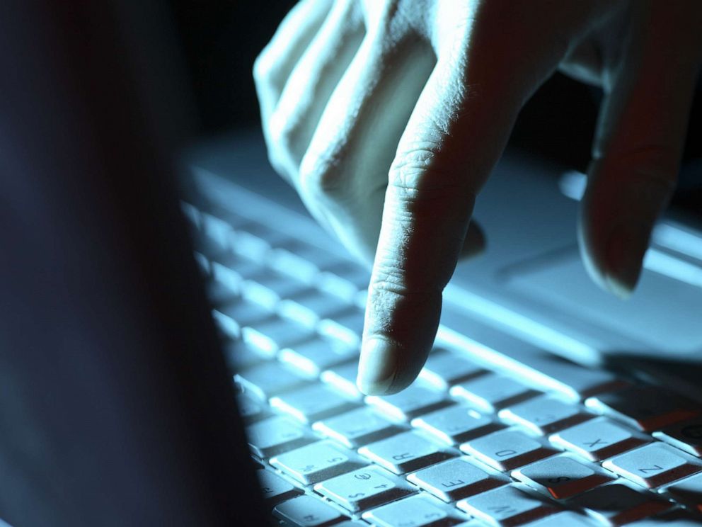 PHOTO: A person touches a keyboard in this stock image.