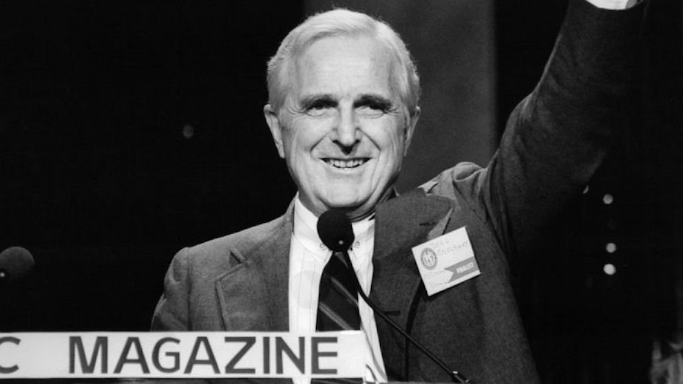 Doug Engelbart, inventor of the computer mouse, circa 1998.