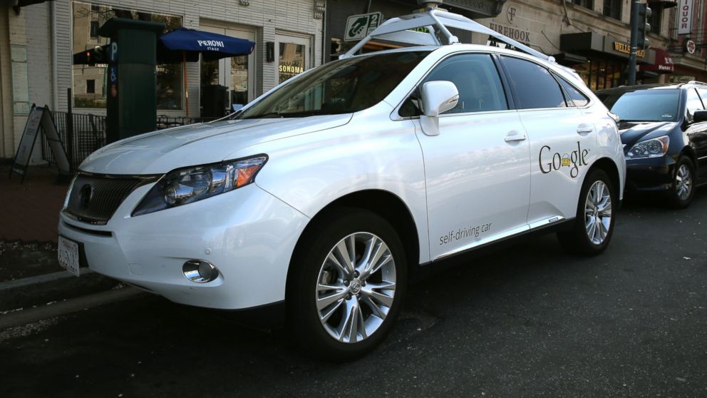 Google's Lexus RX 450H Self Driving Car is seen parked on Pennsylvania Ave., April 23, 2014, in Washington.
