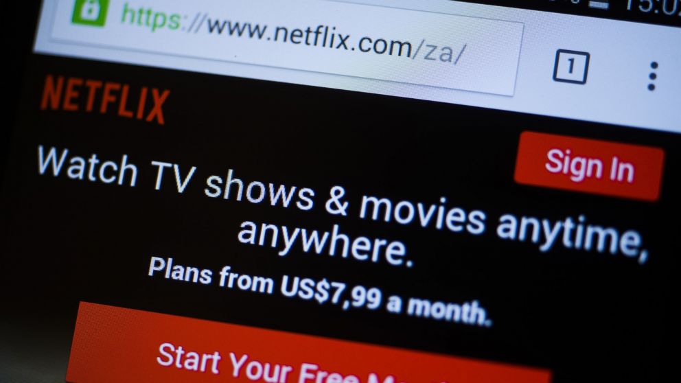 The website for the Netflix Inc. video streaming service sits on a mobile device screen in Johannesburg, South Africa, Jan. 11, 2016.