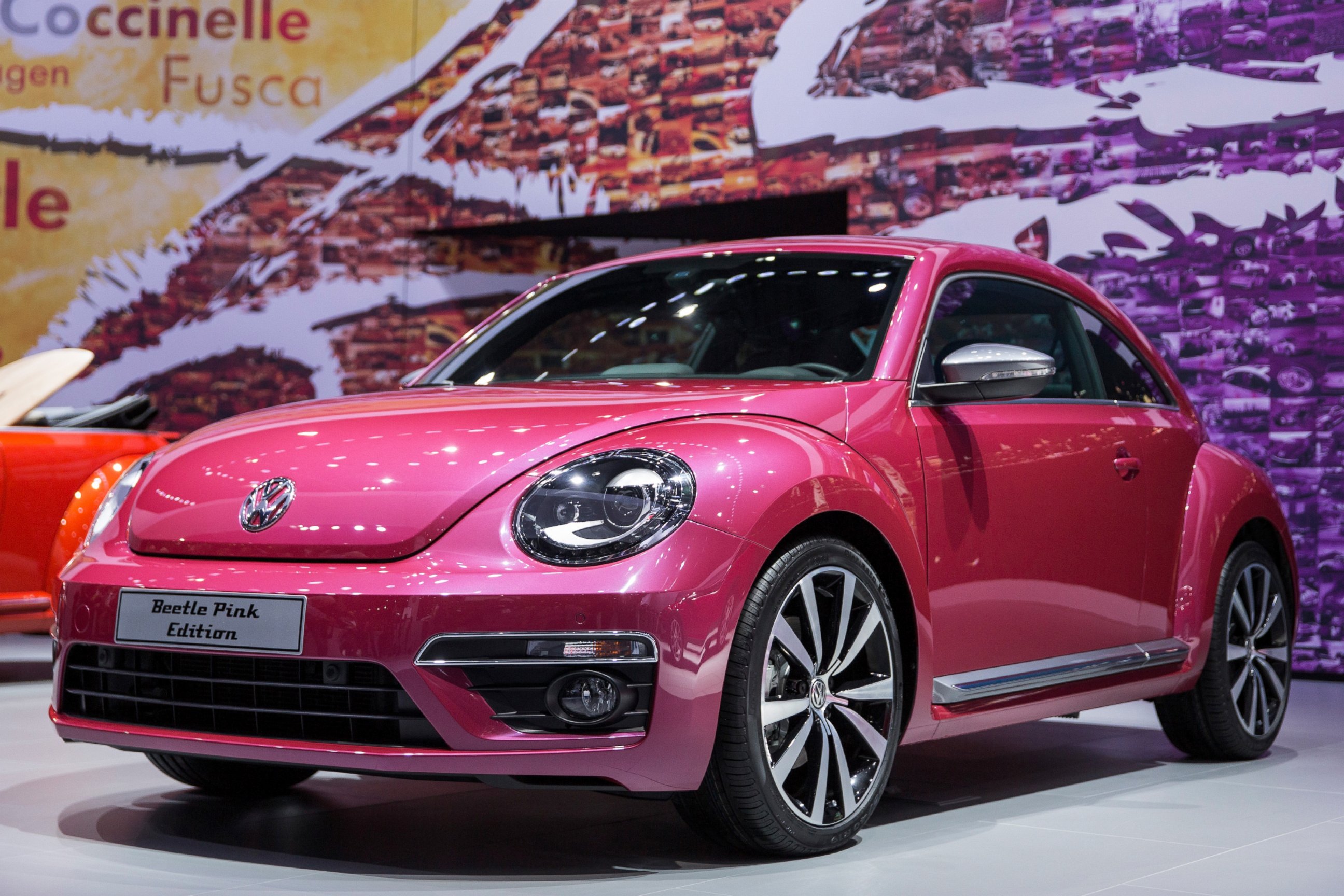 Pink Volkswagen Beetle