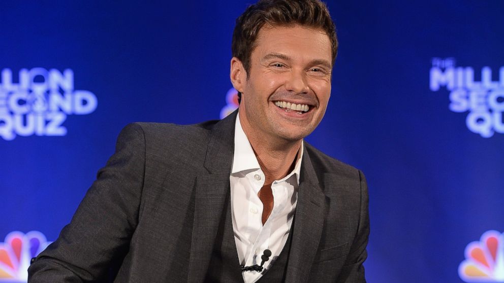 Ryan Seacrest attends "The Million Second Quiz" Cocktail Reception in New York, Aug. 28, 2013.