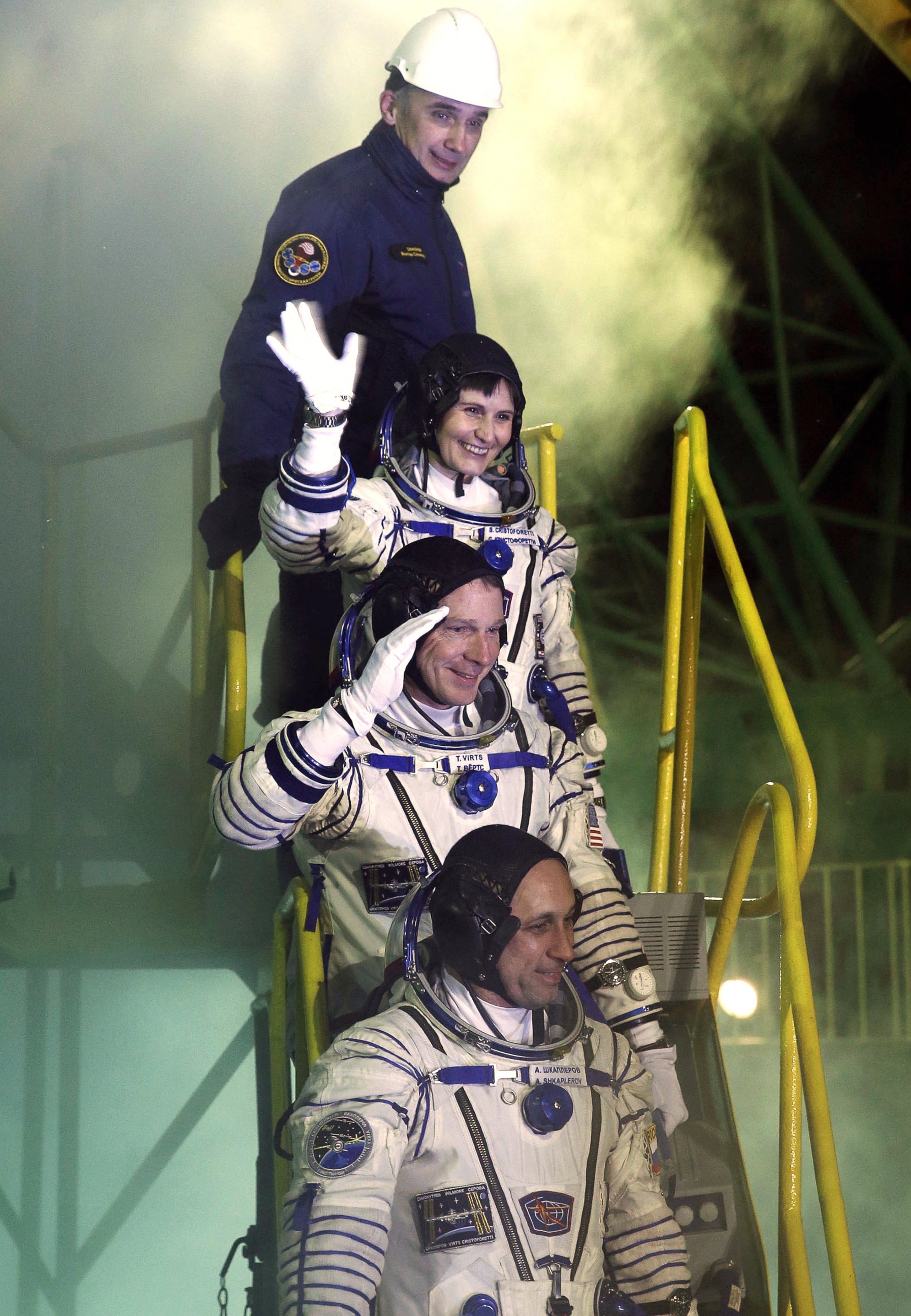 PHOTO: launch of a Roscosmos Soyuz FG rocket with Russia's Soyuz TMA-15M spacecraft to the International Space Station (ISS) from the Baikonur Cosmodrome, Nov. 23, 2014.