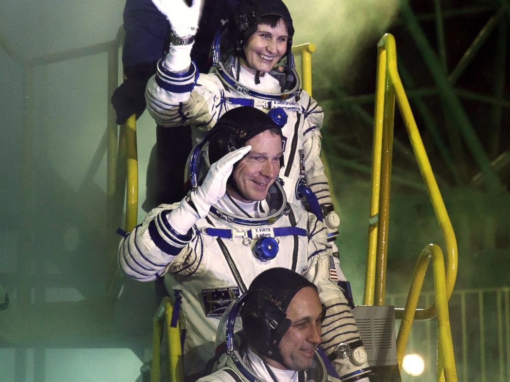 PHOTO: launch of a Roscosmos Soyuz FG rocket with Russias Soyuz TMA-15M spacecraft to the International Space Station (ISS) from the Baikonur Cosmodrome, Nov. 23, 2014.