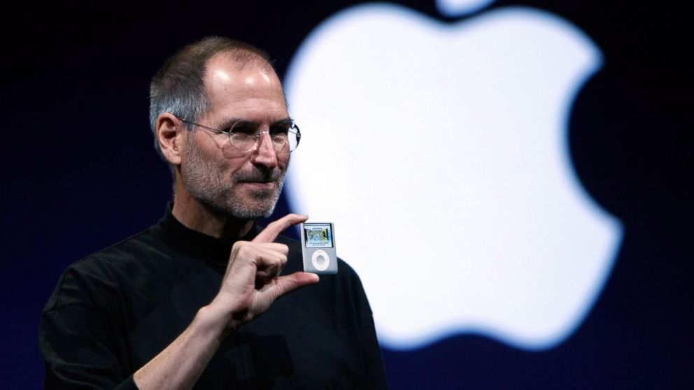PHOTO: Apple CEO Steve Jobs holds up a new version of the iPod Nano during an Apple Special event in this Sept. 5, 2007, file image. 
