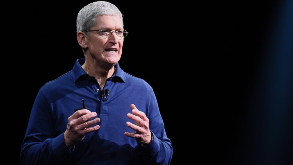 Tim Cook, chief executive officer of Apple Inc., speaks during the Apple World Wide Developers Conference in San Francisco on June 8, 2015.