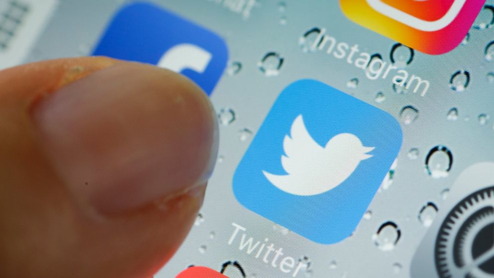 Twitter is displayed on a smartphone, June 17, 2016, in Berlin.