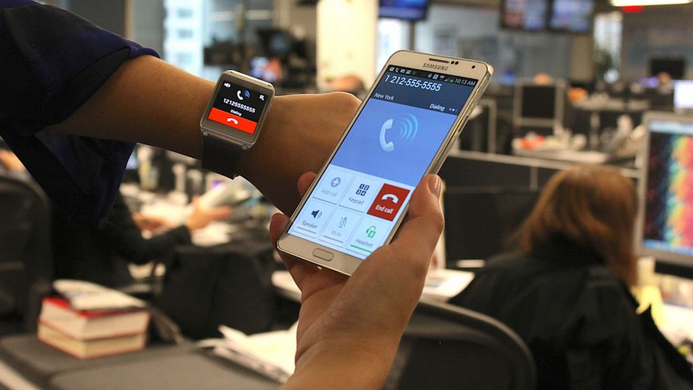 You can make calls with the Galaxy Gear smartwatch. 