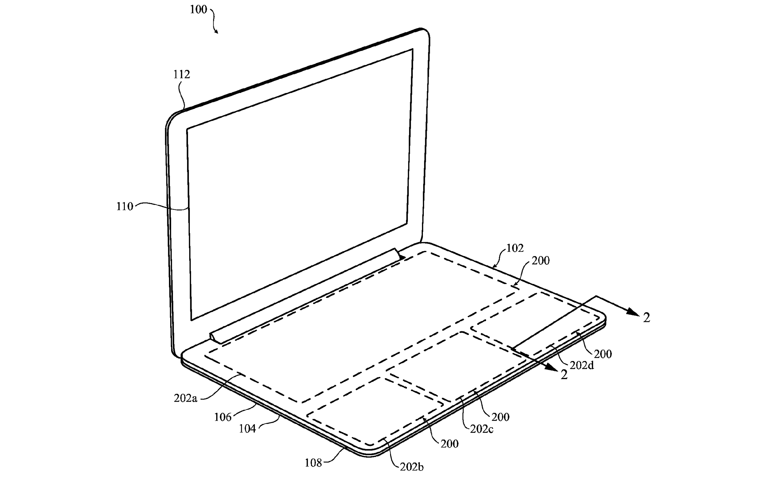 PHOTO: Illustration that appears on the US Patent form that Apple filed for a "Configurable force-sensitive input structure for electronic devices."  