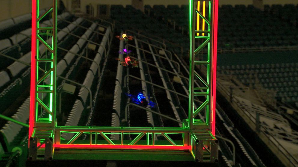 PHOTO: The Drone Racing League is turning high-speed drone races into a spectator sport.
