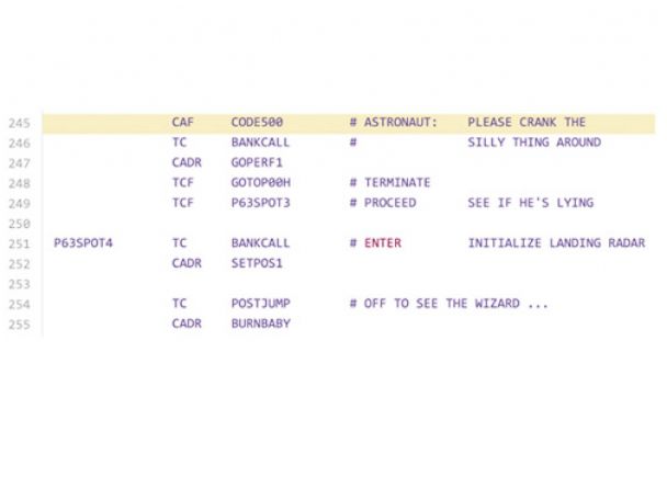 Apollo 11s Source Code Has Tons Of Easter Eggs Including - 