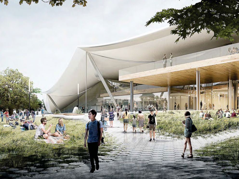 PHOTO: Rendering of the proposed Google campus.