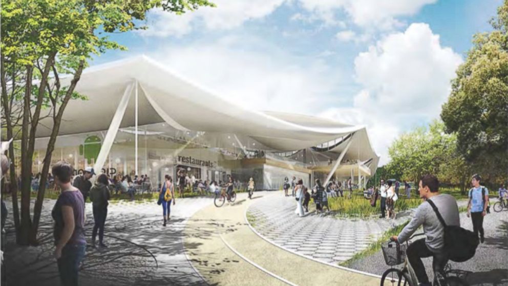 Rendering of the proposed Google campus. Credit: Heatherwick Studio