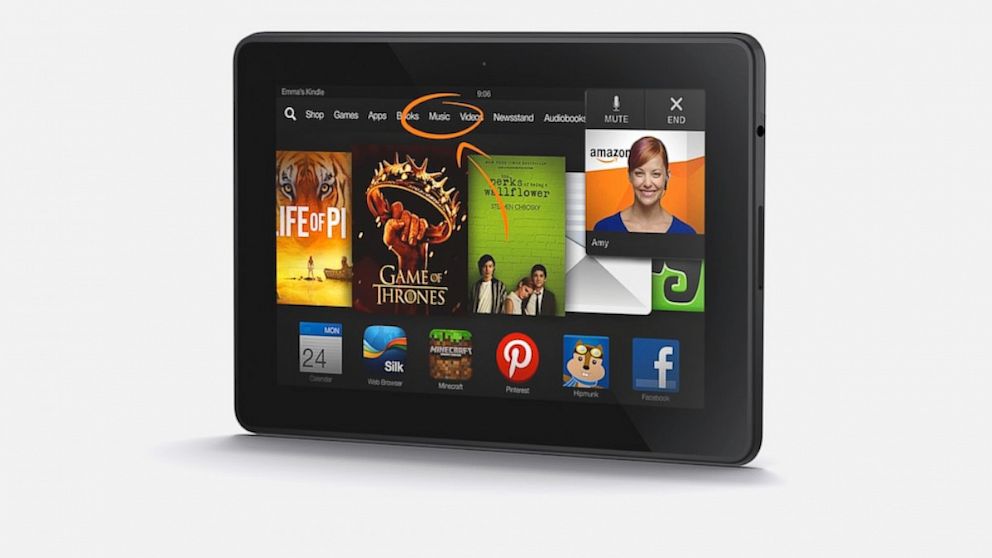 kindle fire hd pictures fron and back side