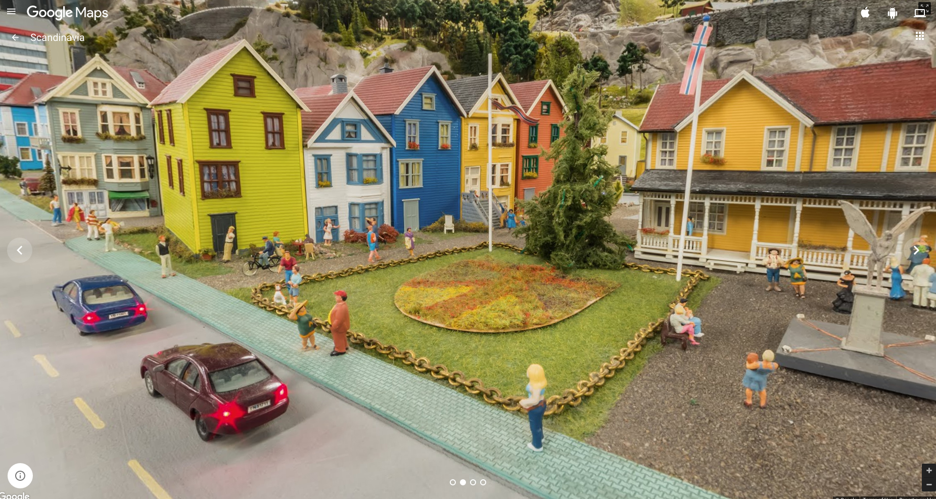 PHOTO:Google's first ever mini-Street View of Miniature Wunderland, the world's largest miniature model railway in Hamburg, is seen in this undated photo. 